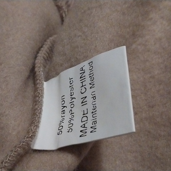 Caracilia Women's Light Brown Oversized Crewneck Sweatshirts NWT Size XS - Picture 9 of 11